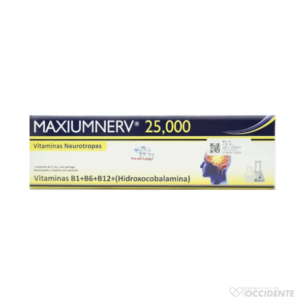 MAXIUMNERV 25000 AMPOLLA