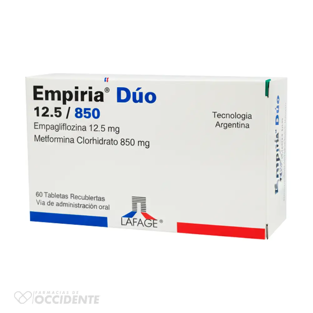 EMPIRIA DUO 12.5/850MG TABLETAS X 60