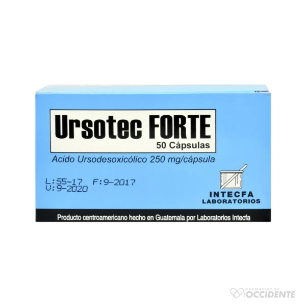 URSOTEC FORTE CAPSULA 250 MG. X 50