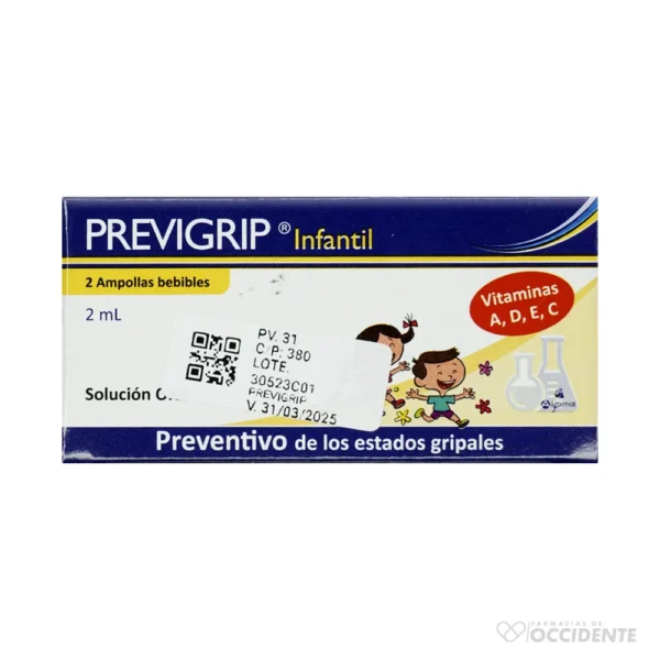 PREVIGRIP INFANTIL AMPOLLAS BEB x 2