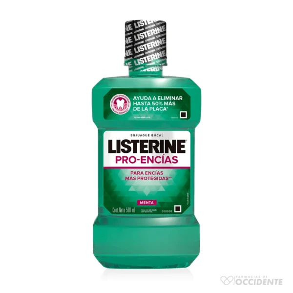 LISTERINE DIENTES Y ENCIAS 500ML.