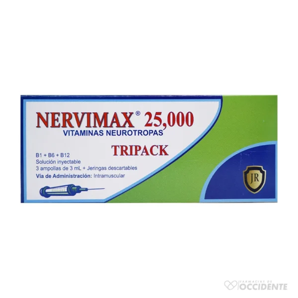 NERVIMAX 25.000 TRIPACK AMPOLLAS x 3