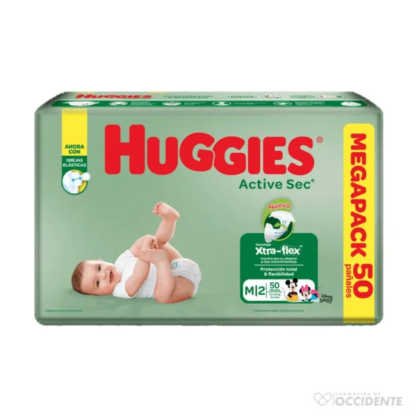 HUGGIES ACTIVE SEC JBO M X 50 UNIPACK