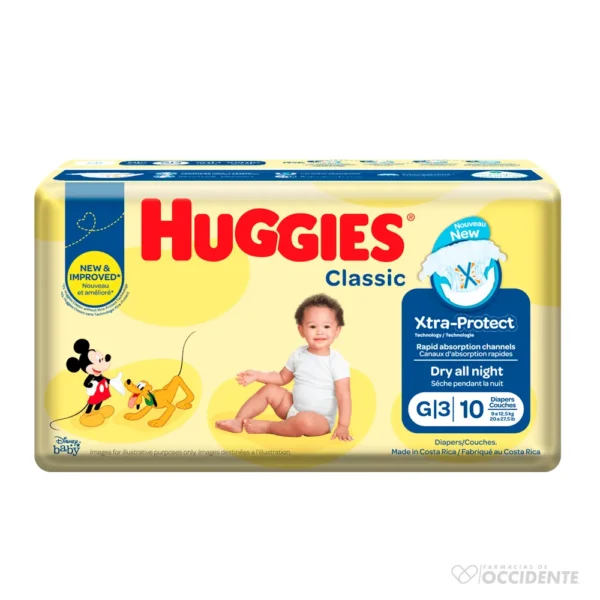 HUGGIES CLASSIC MANZ G X 10