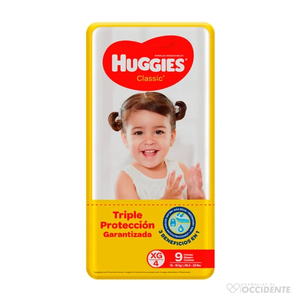 HUGGIES CLASSIC MANZ XG X 9