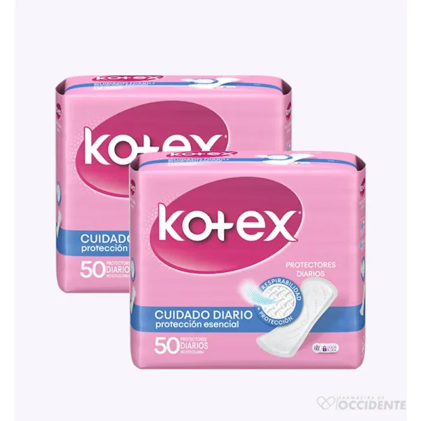 KOTEX PROTECTORES DAYS DUO ANATOMICOS x 50