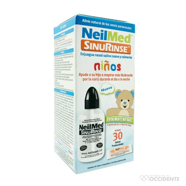 SINURINSE NIÑOS KIT (FRASCO 120ML Y 30 SOBRES) (LAVADOS NASALES)