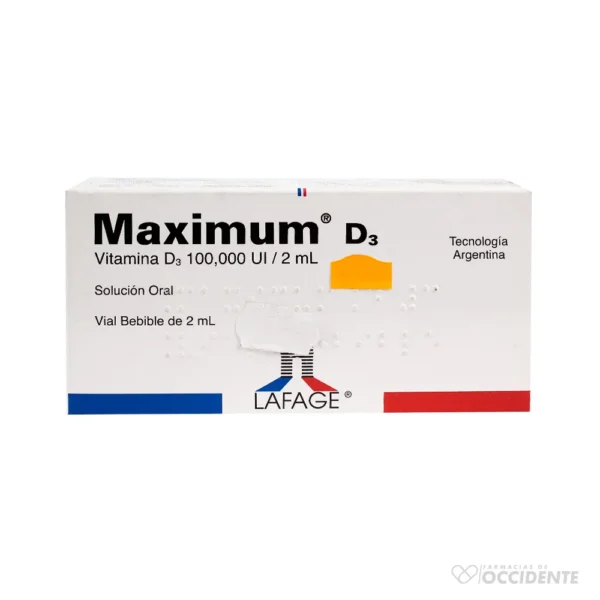 MAXIMUM D3 100.000 UI VIAL X 2ML