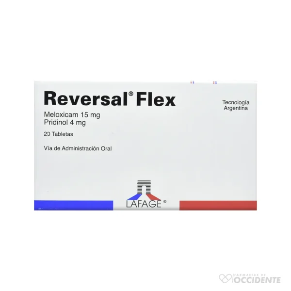 REVERSAL FLEX TABLETAS 15MG/4MG X 20