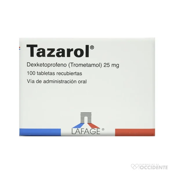 TAZAROL TABLETAS RECUBIERTAS 25MG x 10 (CAJA 10 Blister)