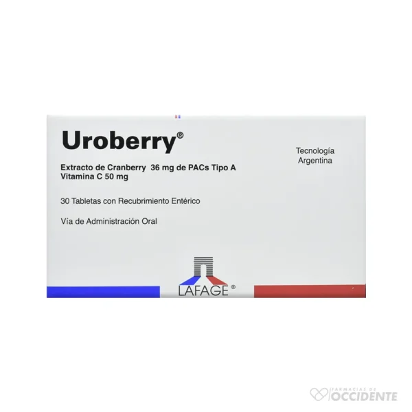 UROBERRY TABLETAS 36MG/50MG X 30