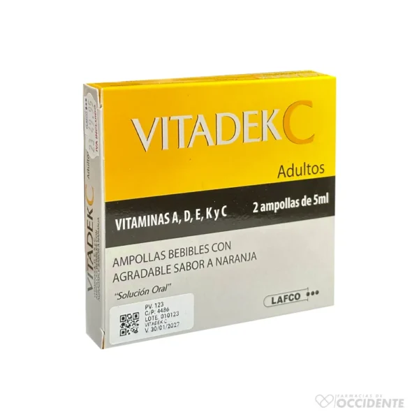 VITADEK C ADULTO 2 AMP X 5ML.