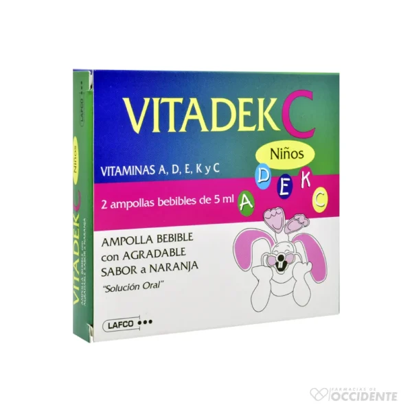 VITADEK C NIÑOS 2 AMP.X 5ML.