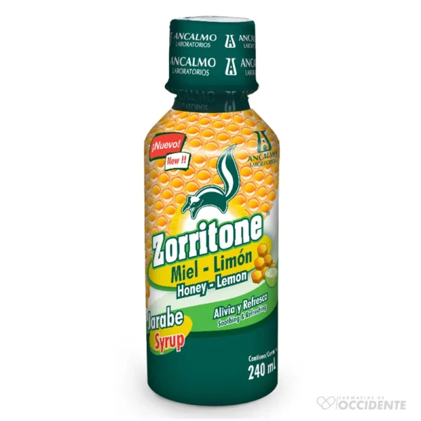 ZORRITONE JARABE MIEL-LIMON x 240ML