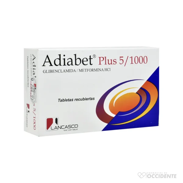 ADIABET PLUS TABLETAS 5/1000MG X 30