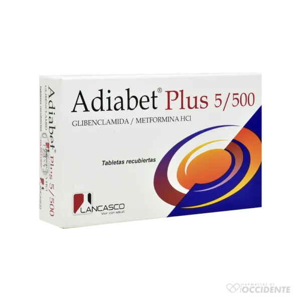 ADIABET PLUS TABLETAS 5/500MG X 30