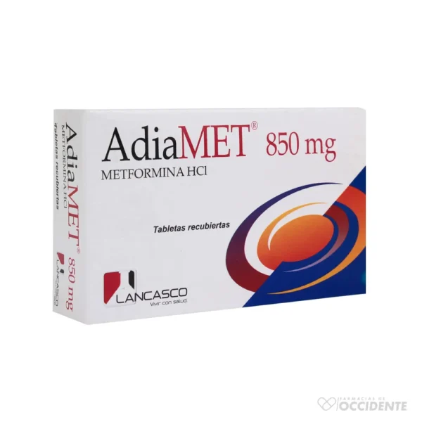 ADIAMET 850 MG X 30 TABLETAS