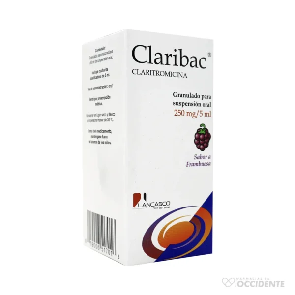 CLARIBAC 250 MG SUSP.50 CC.