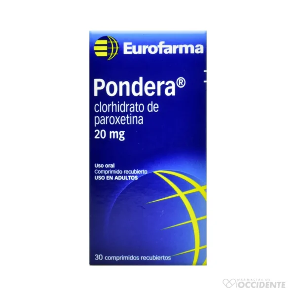 PONDERA COMPRIMIDOS 20MG X 30