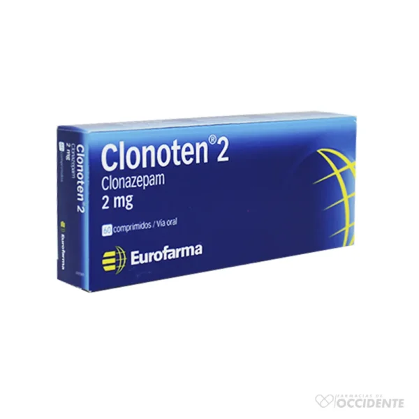 CLONOTEN COMPRIMIDOS 2MG x 60