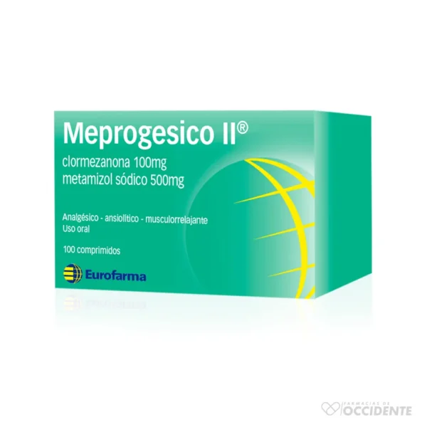 MEPROGESICO II TABLETAS x 1 (CAJA 100 TAB)