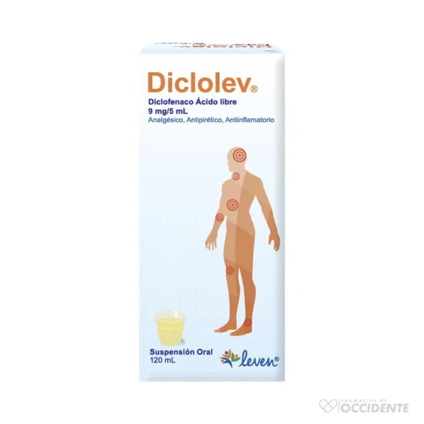 DICLOLEV ACIDO LIBRE 9MG/5ML SUSP X 120ML