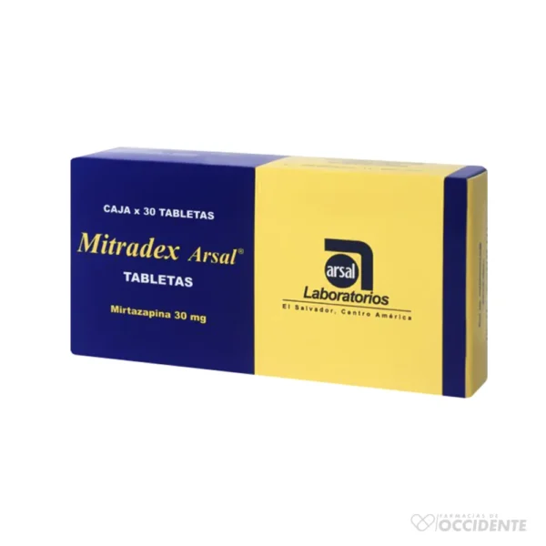 MITRADEX TABLETAS 30MG X 30