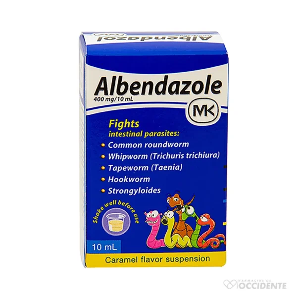 ALBENDAZOL MK SUSPENSION 400MG X 10ML