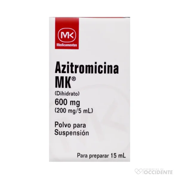 AZITROMICINA MK 600 MG X 15 ML.