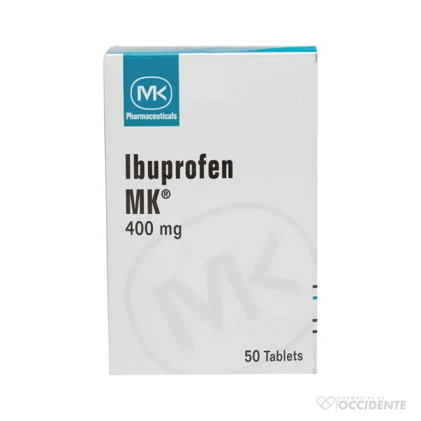 IBUPROFENO MK 400MG X 1 (CAJA DE 50 TAB)