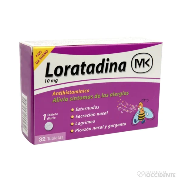 LORATADINA MK TABLETA 10MG X 1 (CAJA DE 32)