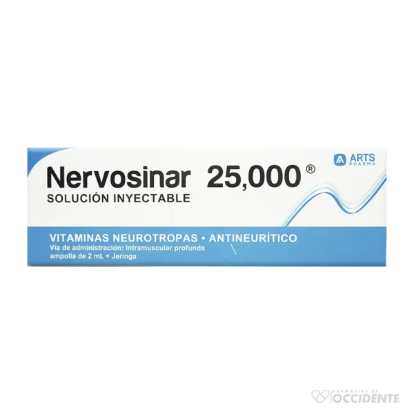 NERVOSINAR 25.000 AMPOLLA 2ML X 1