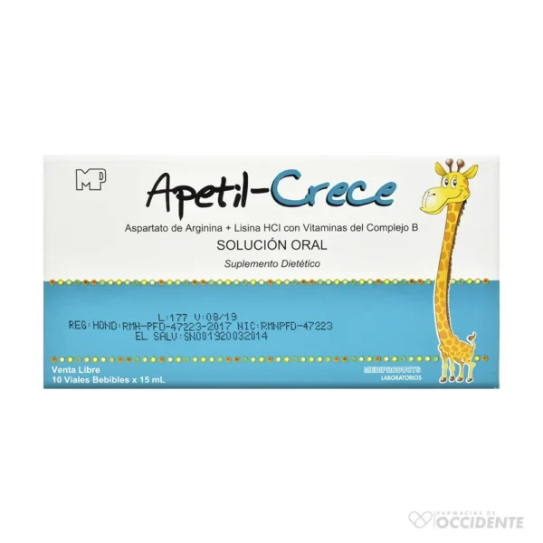 APETIL CRECE VIAL BEBIBLE 15ML x 10