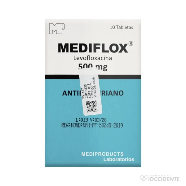 MEDIFLOX TABLETAS 500MG X 10