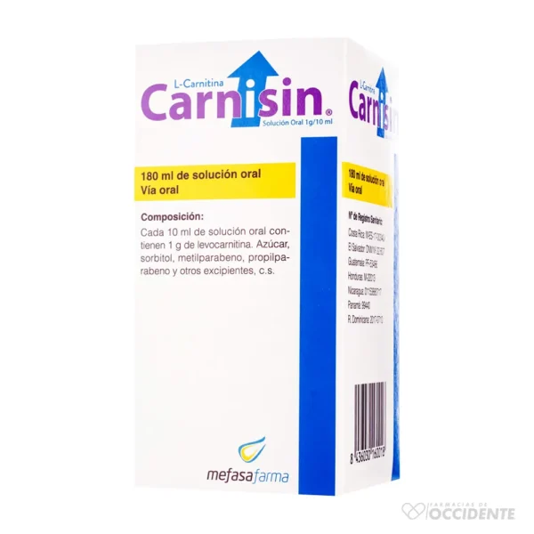 CARNISIN JARABE 1G/10 ML X 180 ML