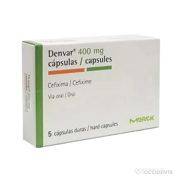 DENVAR CAPS 400MG X 5 CAJA