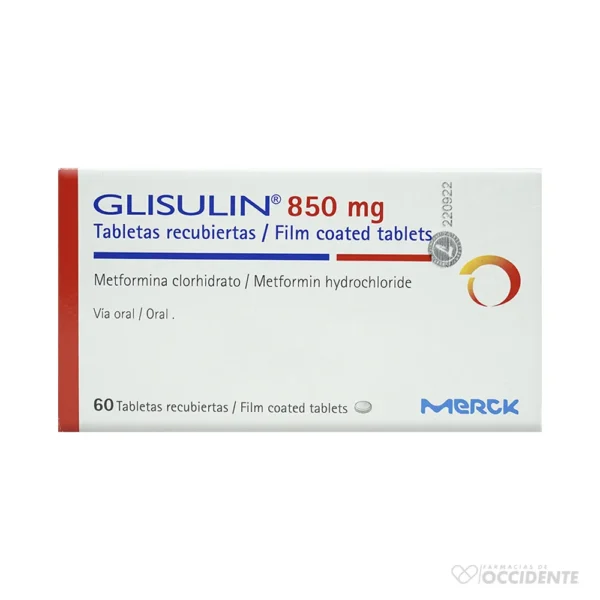 GLISULIN TABLETAS 850MG X 60