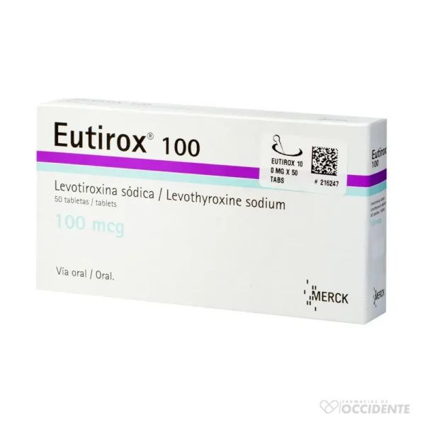 EUTIROX 100MCG X 25 TAB. (CAJA 2 BLISTER)