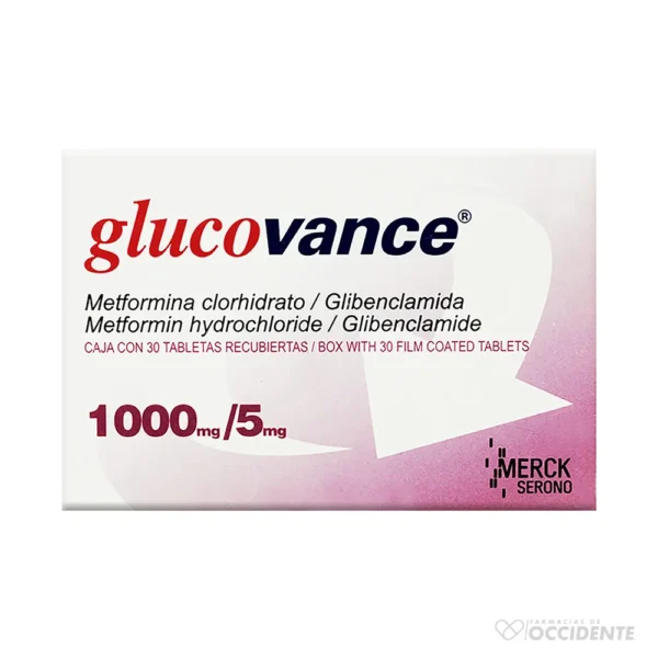 GLUCOVANCE TABLETAS 1000MG/5MG X 30