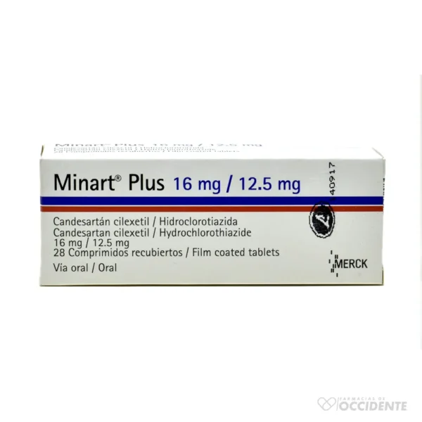 MINART PLUS TABLETAS 16/12.5MG X 28