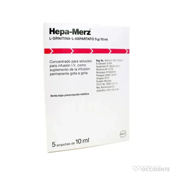 HEPA-MERZ AMPOLLAS IV 10ML X 5