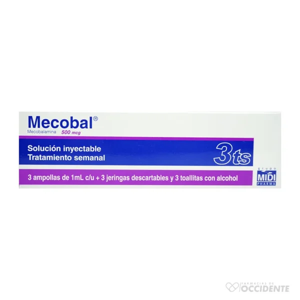 MECOBAL AMP INY 500 MCG/1ML X 3