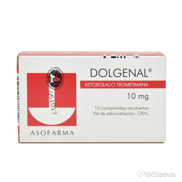 DOLGENAL 10 MG. X 10 COMP