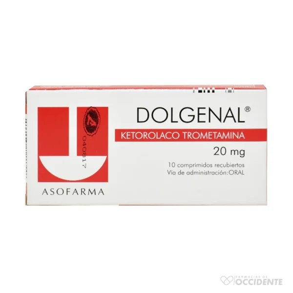 DOLGENAL 20 MG. X 10 COMP.