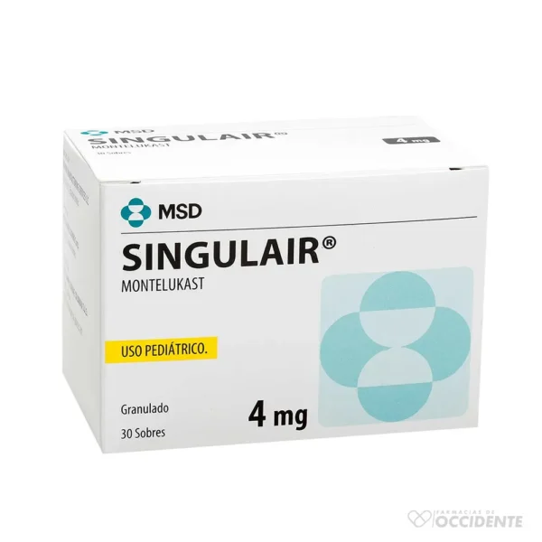 SINGULAIR 4 MG X 30 TABS Pediatrico