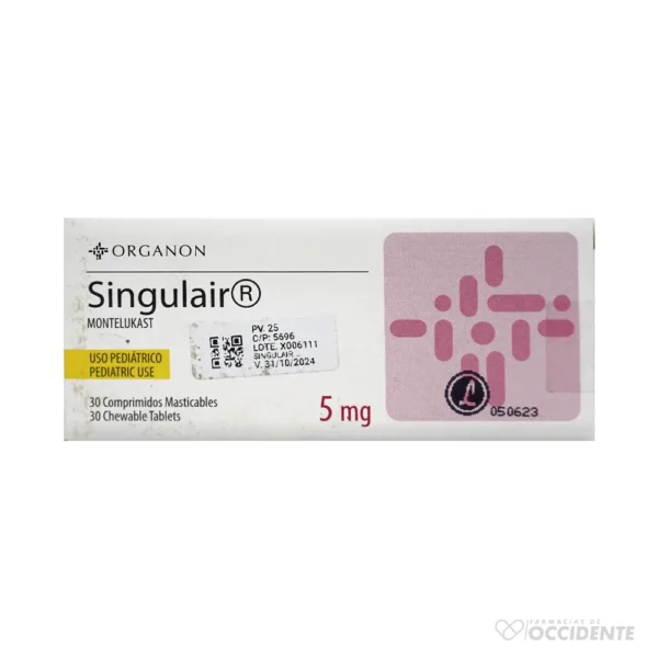 SINGULAIR 5 MG X 30 TABS