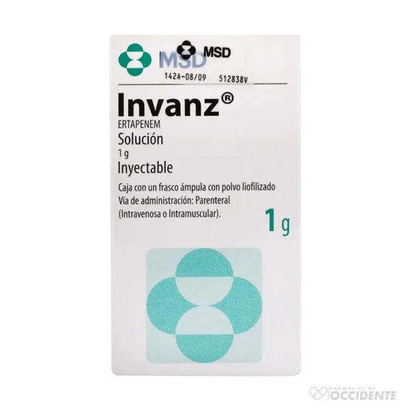 INVANZ 1G IV/IM POLVO LIOF VIAL