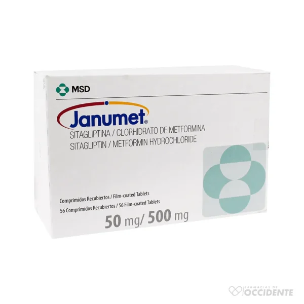 JANUMET COMPRIMIDOS 50/500 MG X 56