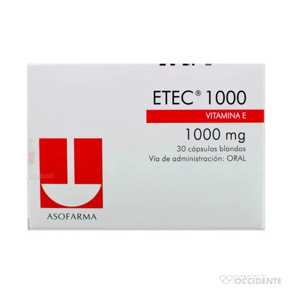 ETEC 1000 MG X 30 CAPS