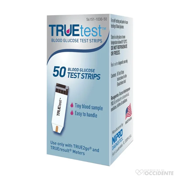 TIRAS DE PRUEBA TRUE TEST TIRAS X 50